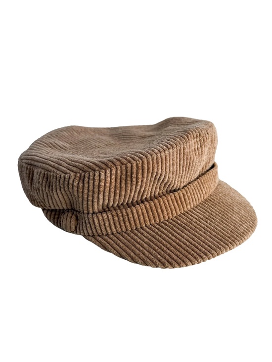 unbranded Accessories - Corduroy Newsboy Hat Brown Baker Boy Cap Women’s One Size Cottagecore Fall